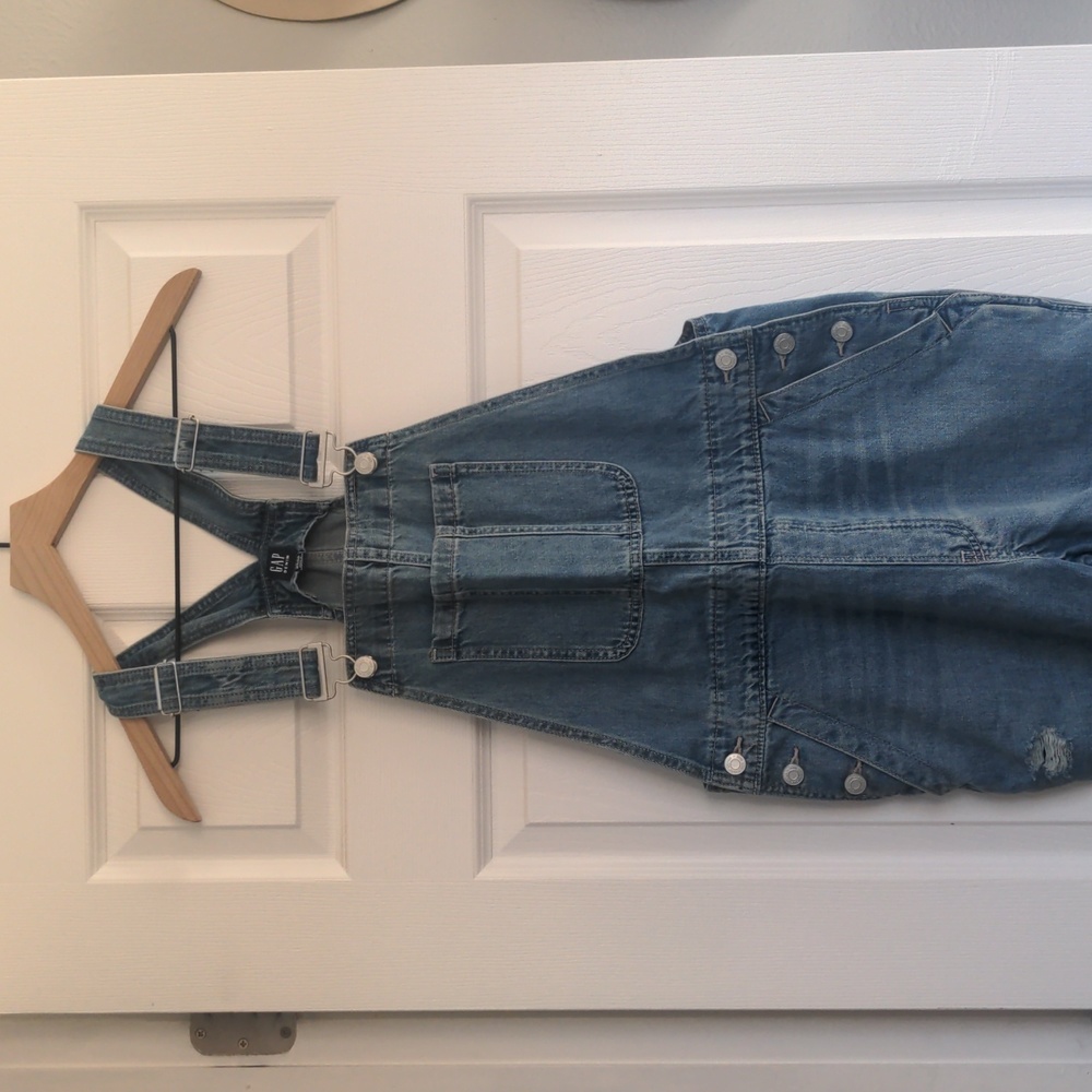Gap Distressed Overalls